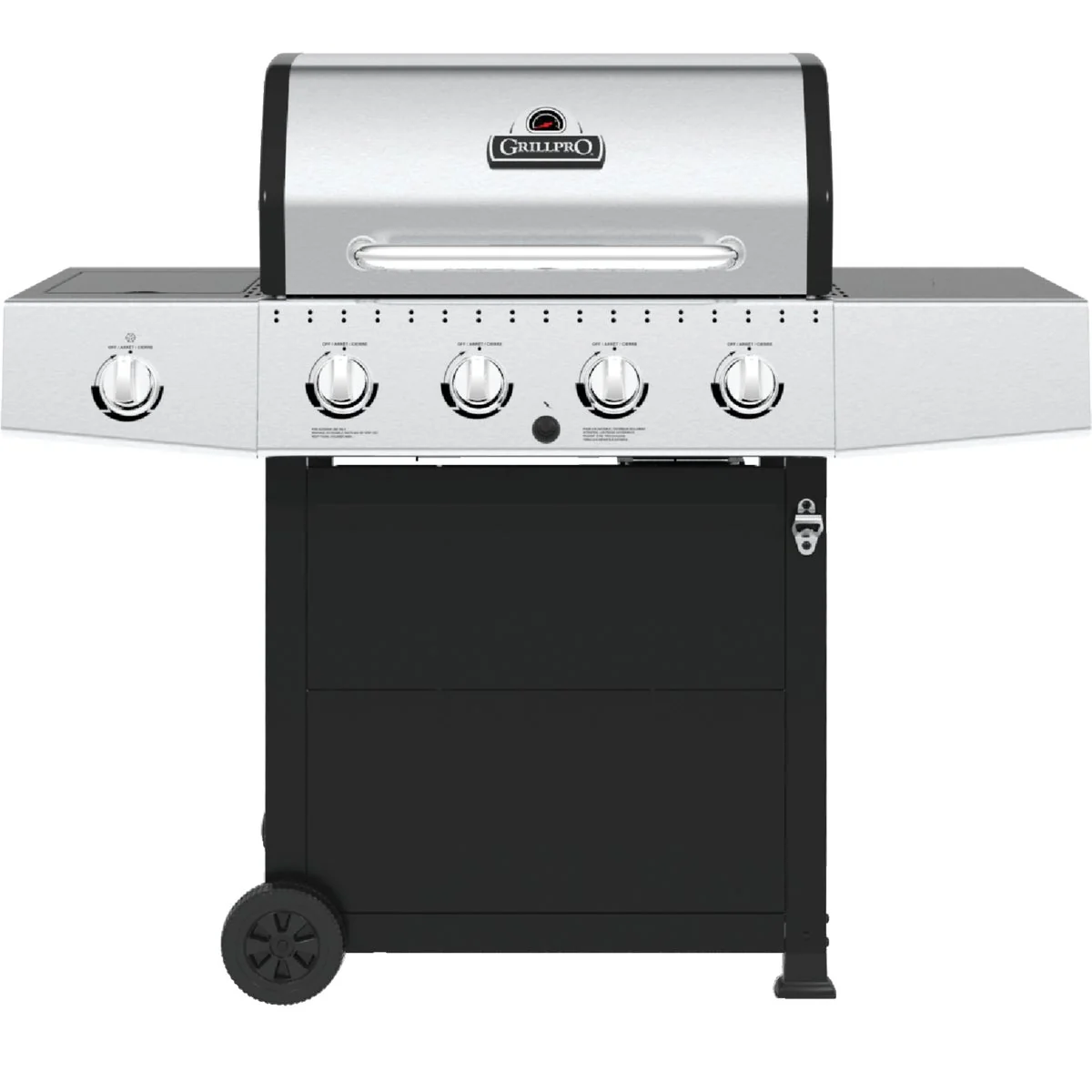 Safe GrillPro 4-Burner Stainless Steel Black 40 000 BTU LP Gas Grill Official