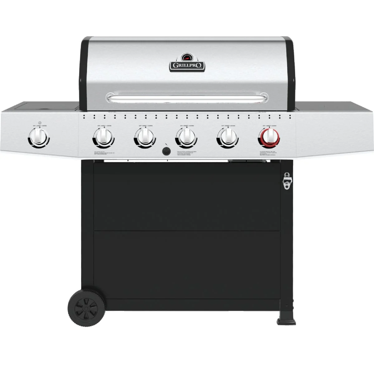 Refined GrillPro 5-Burner Stainless Steel Black 52 000 BTU LP Gas Grill Sustainable
