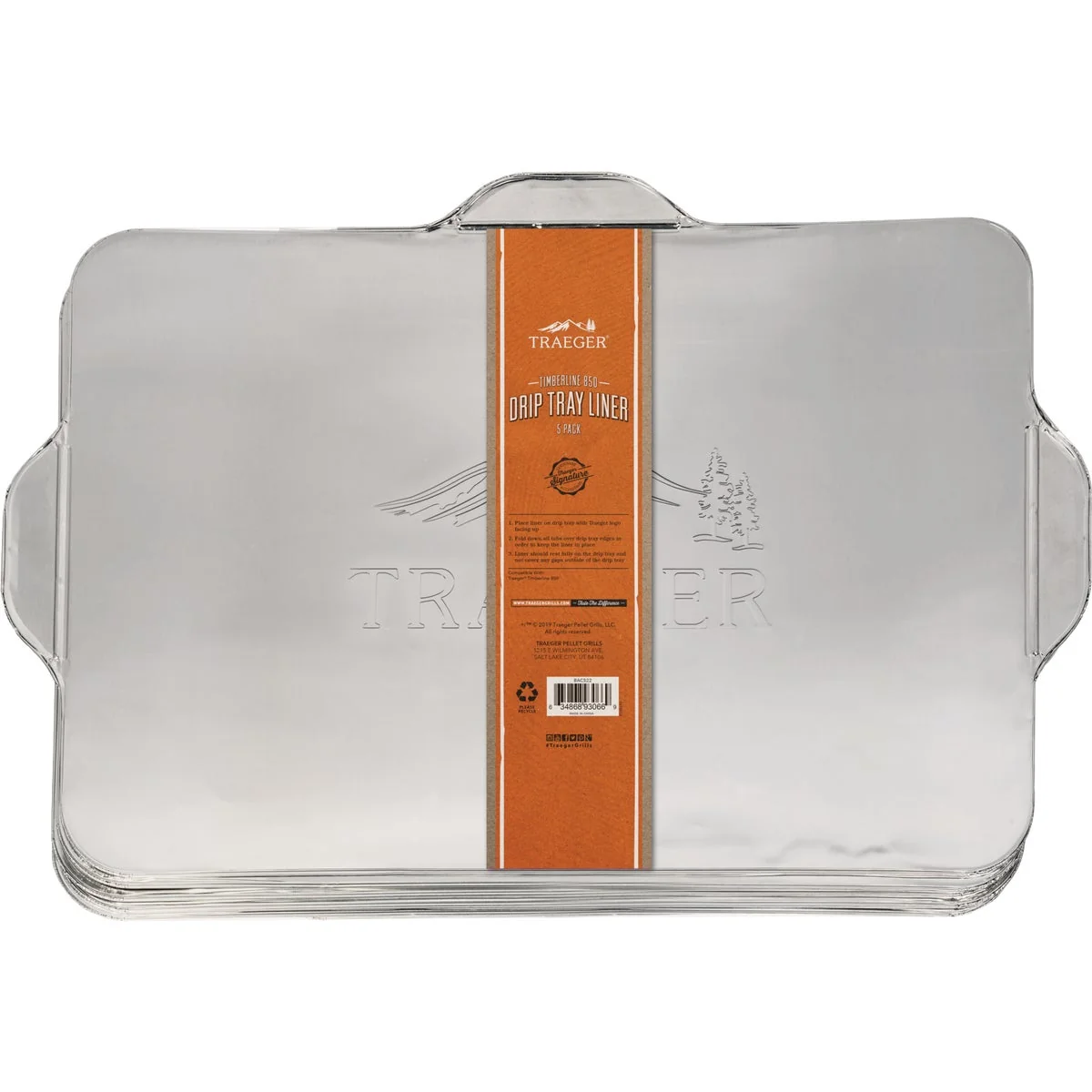 Secure Traeger Timberline 850 Pellet Grill Aluminum Drip Tray Liner 5-Pack Crafted