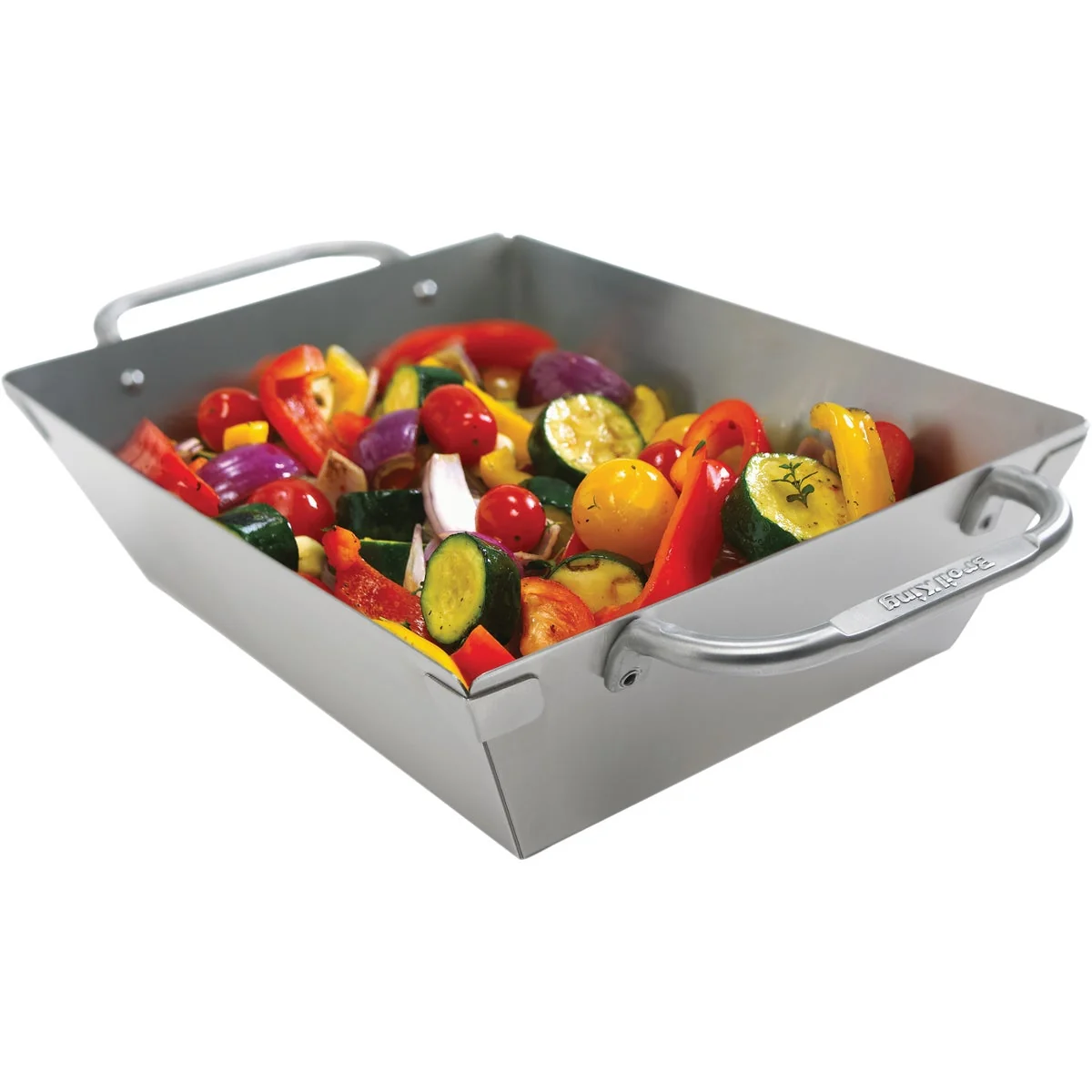 Original Design Broil King Imperial 13 In. W. x 9.75 In. L. Stainless Steel Grill Wok Topper Tray Crafted