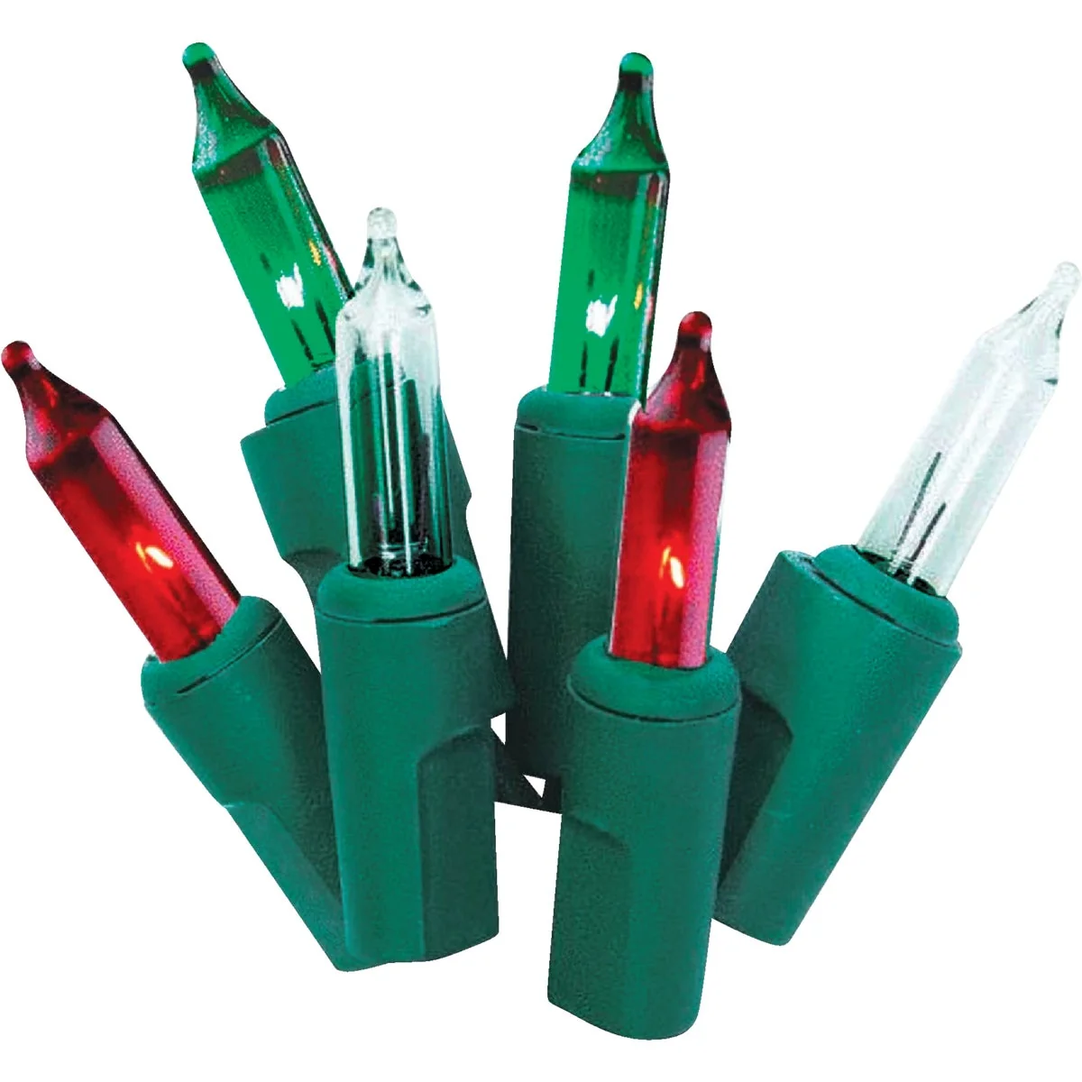 Quality J Hofert Red Green Clear 600-Bulb Mini Incandescent Garland Light Set High-Performance