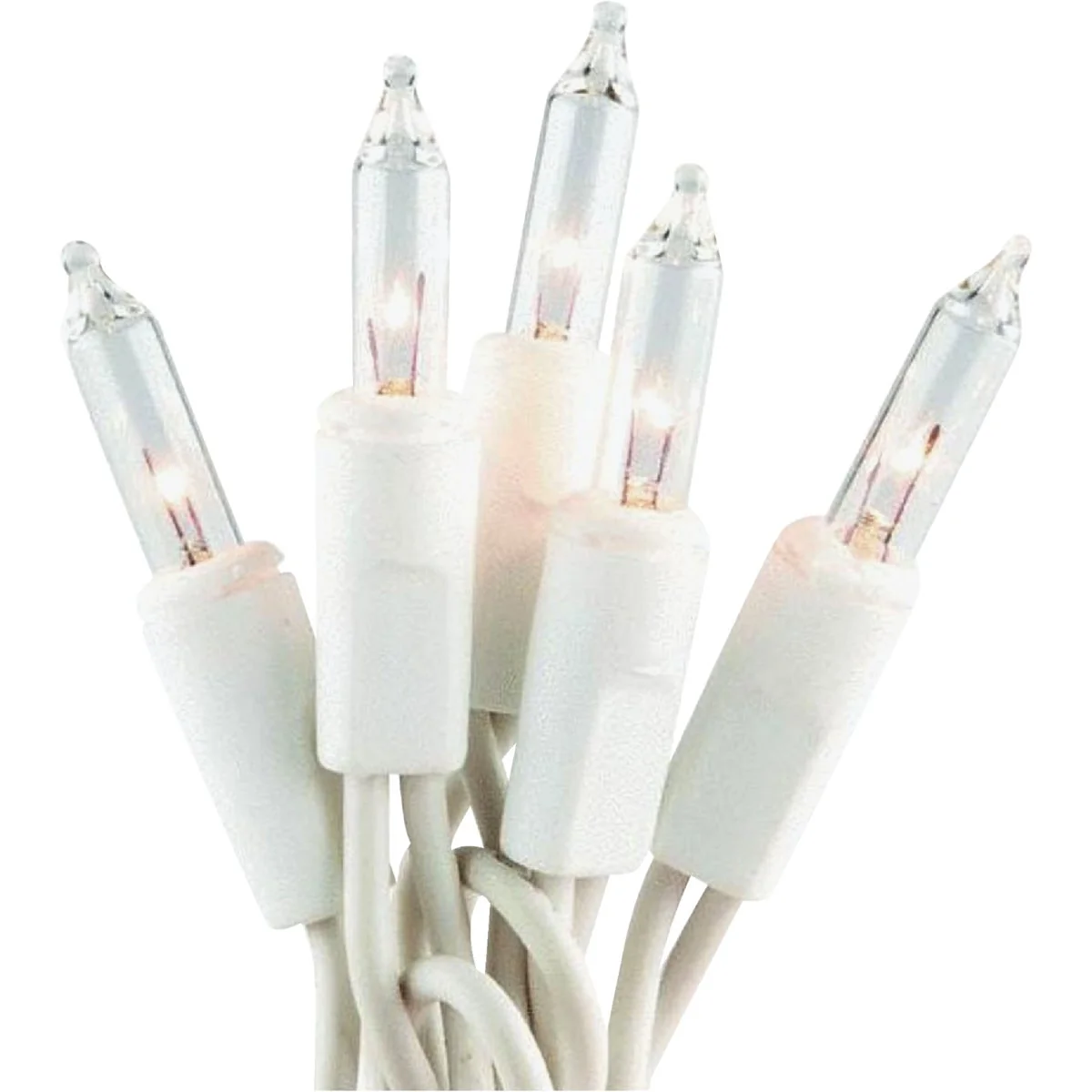 Fashionable J Hofert Clear 600-Bulb Mini Incandescent Garland Light Set with White Wire Recyclable