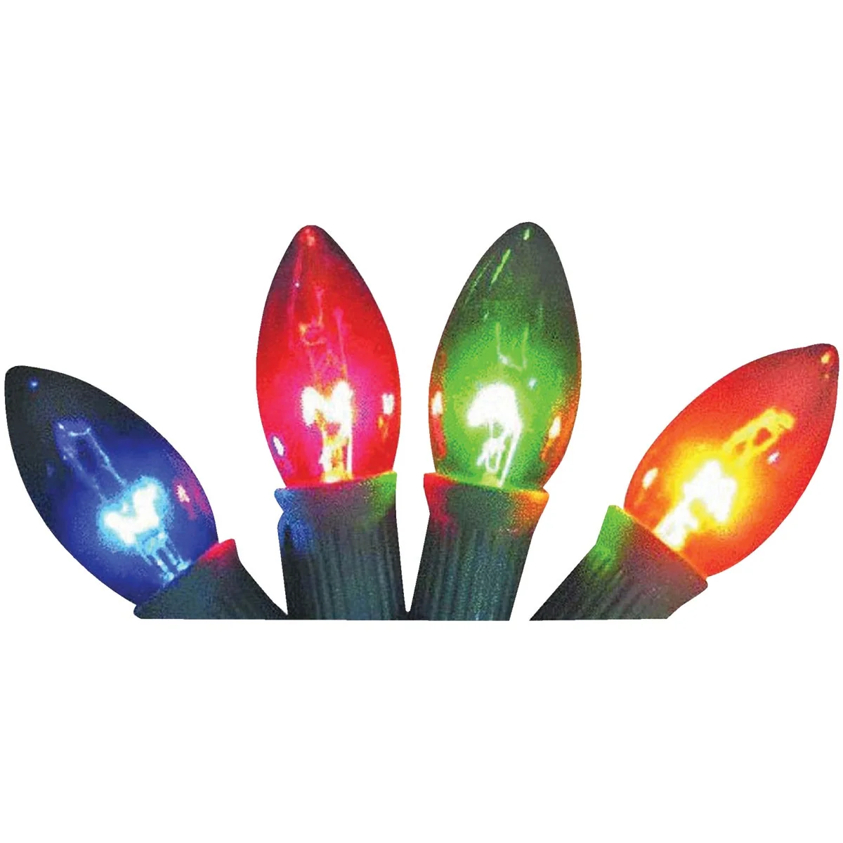 Healthy J Hofert Transparent Multi 25-Bulb C9 Incandescent Light Set Dependable