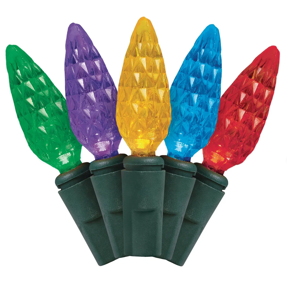 First-Class J Hofert Multi 70-Bulb C6 LED Light Set Crafted