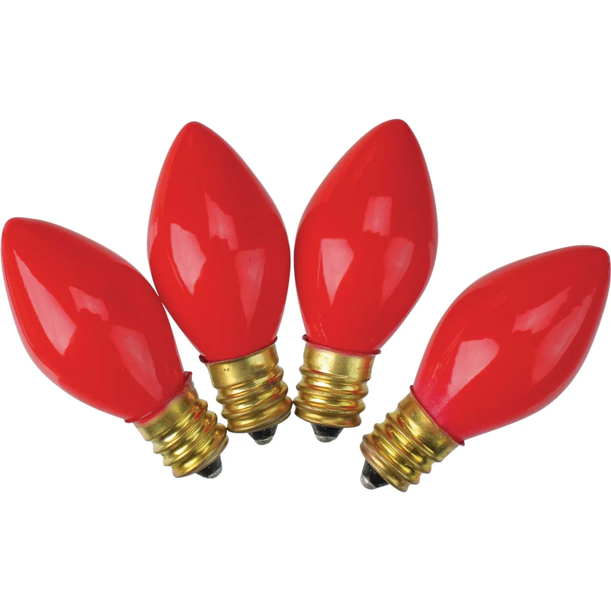 Fine Crafted J Hofert C7 Red Ceramic 125V Light Bulb 4-Pack Versatile