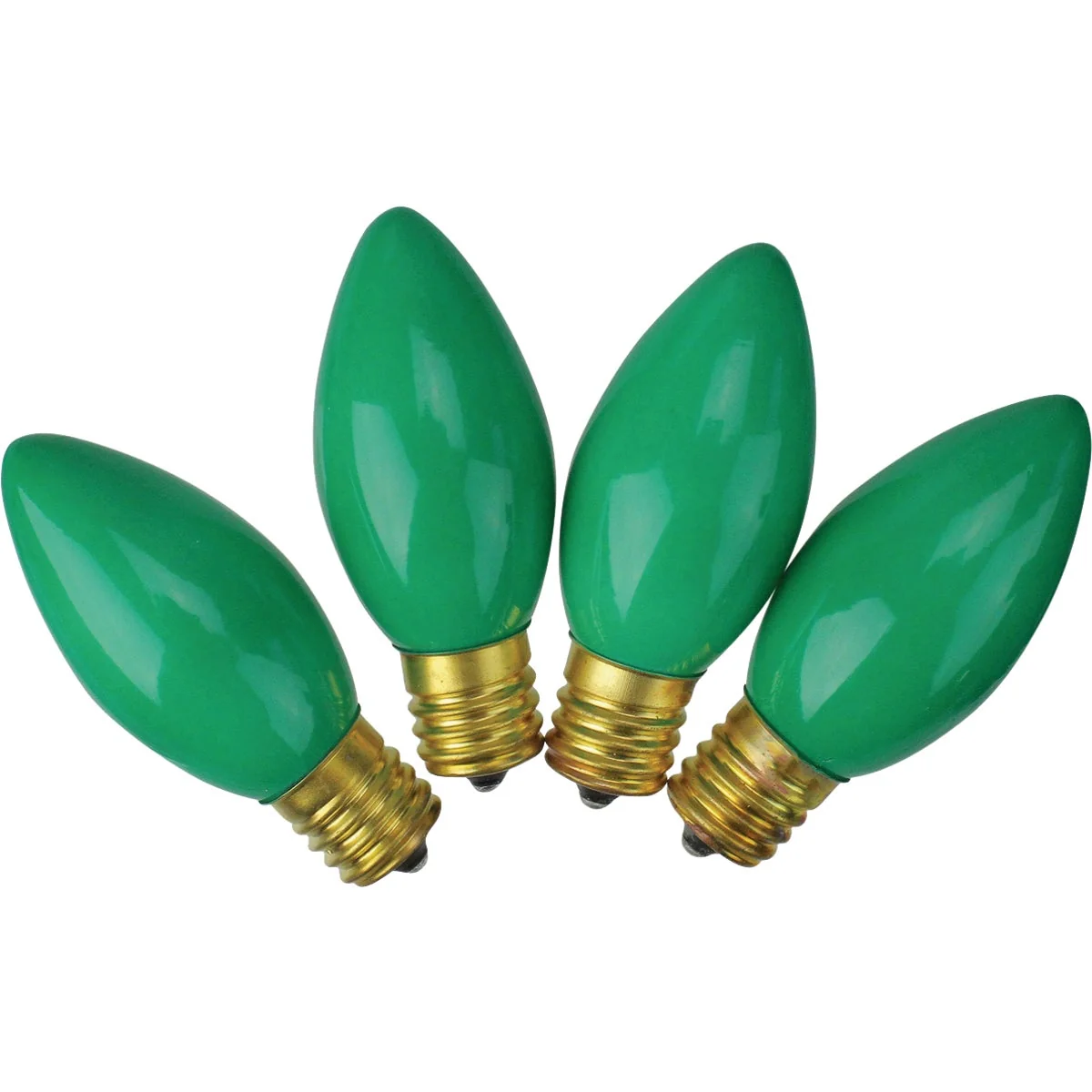 J Hofert C9 Green Ceramic 125V Light Bulb 4-Pack User-Friendly