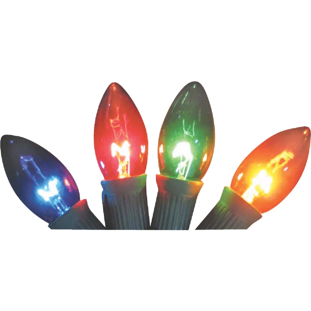 Reliable J Hofert C9 Multi Transparent 125V Light Bulb 4-Pack Convenient