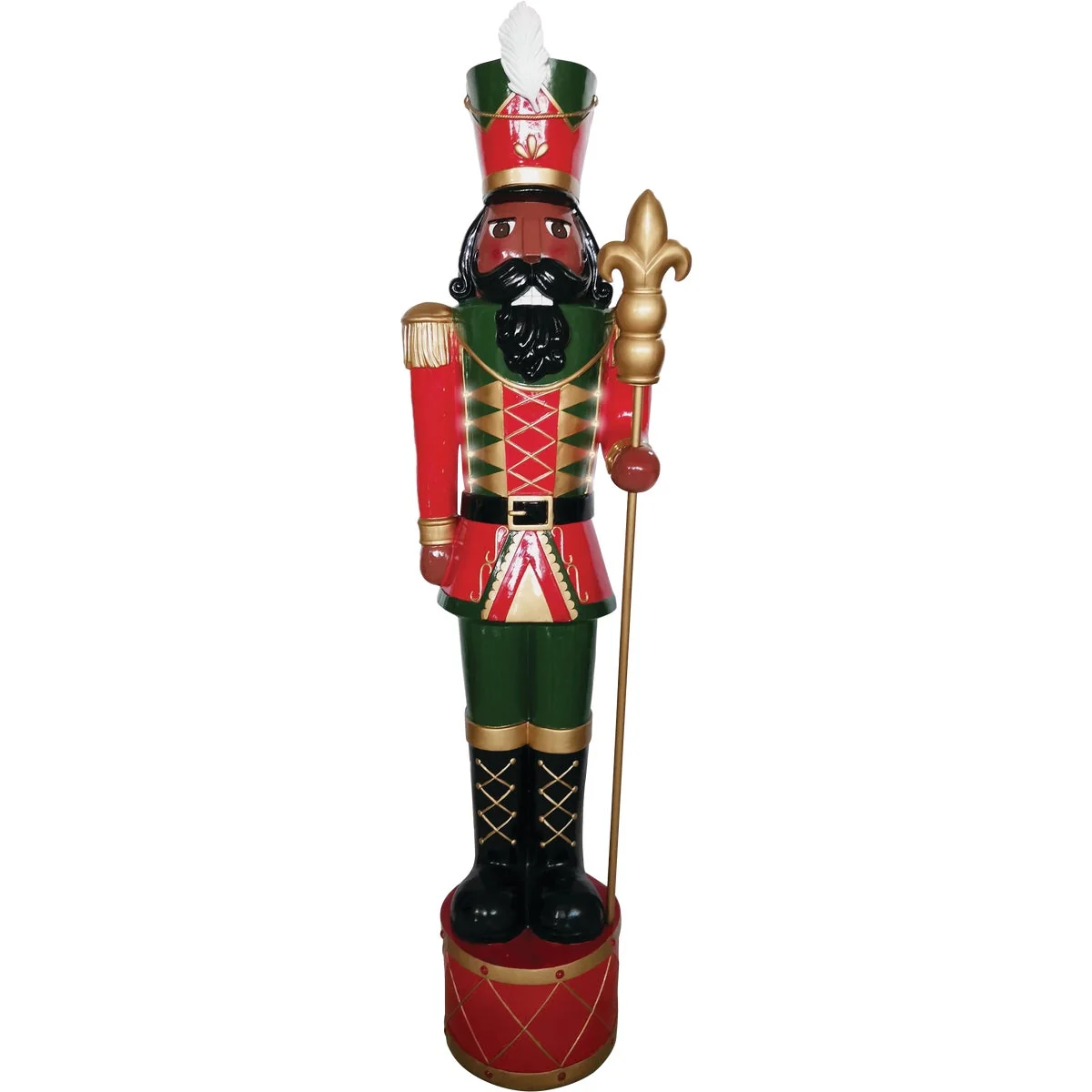 Elite 60 In. H. LED Lighted African American Christmas Nutcracker Trendy