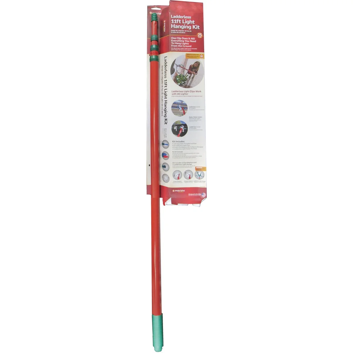 Long-Lasting Simple Living Solutions 11 Ft. Ladderless Light Hanging Tool First-Class