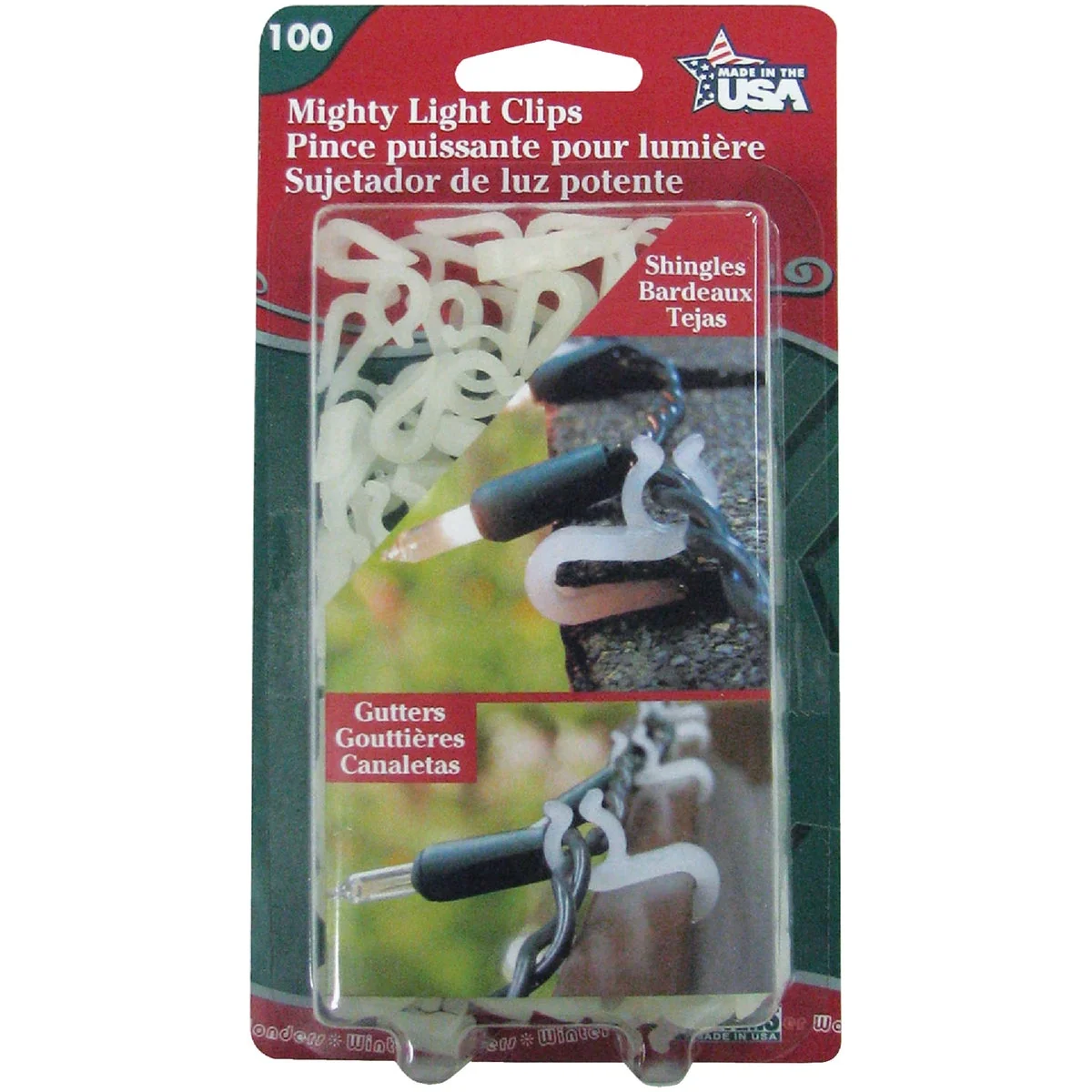 Sophisticated Adams White Gutter Shingle Mighty Light Clips 100-Pack High-End
