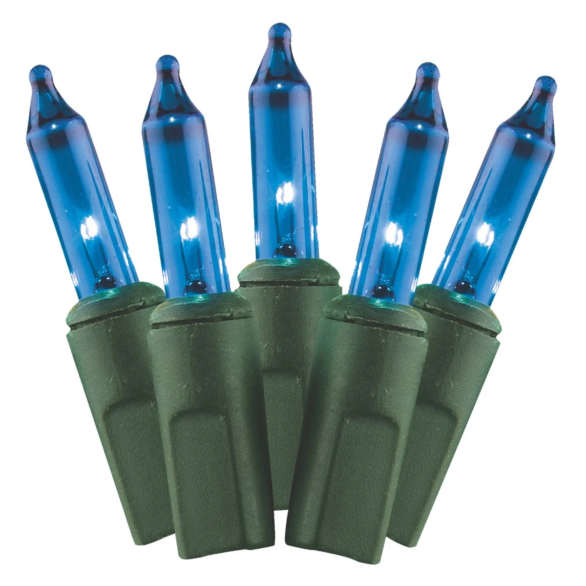 Natural J Hofert Blue 150-Bulb Heavy-Duty Mini Incandescent Light Set Elite