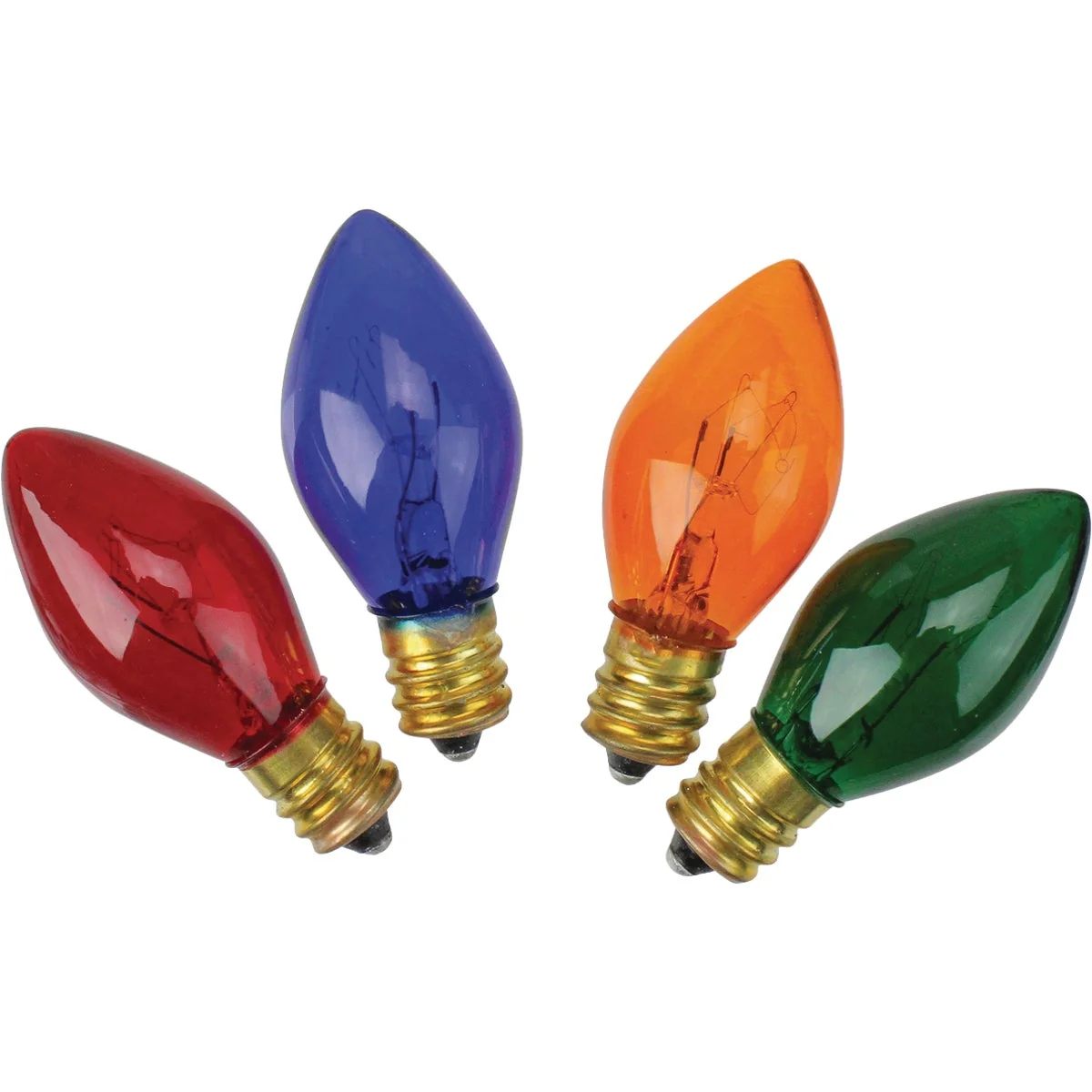 Relaxed J Hofert C7 Multi Transparent 125V Light Bulb 4-Pack High-End