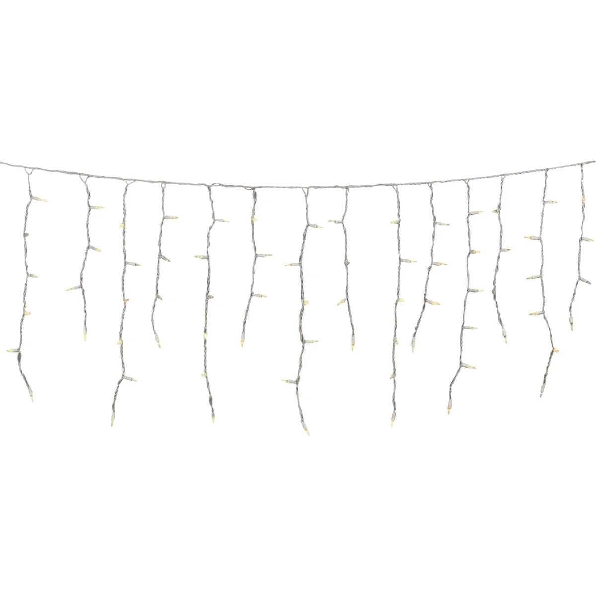 Long-Lasting J Hofert Clear 100-Bulb Mini Incandescent Icicle Light Set with White Wire Authentic