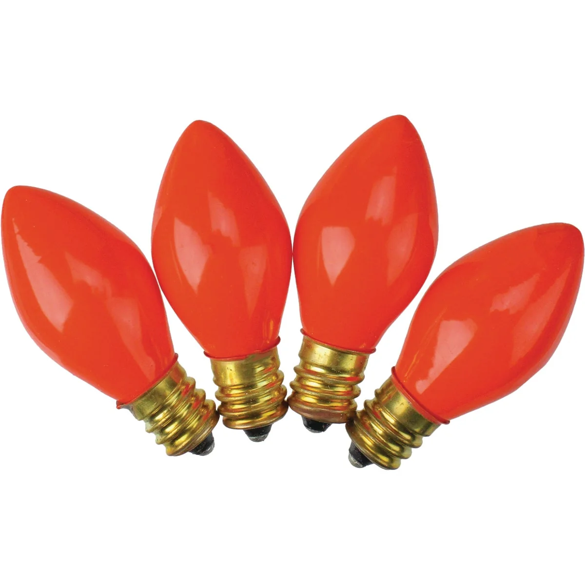 Smart J Hofert C7 Orange Ceramic 125V Light Bulb 4-Pack Sophisticated