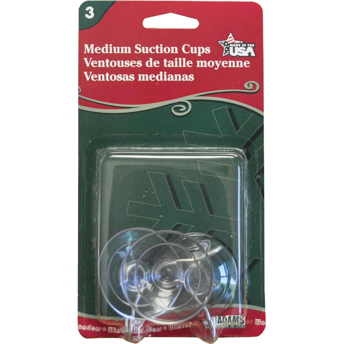 Next-Generation Adams 1-3 4 In. 1 Lb. Holding Capacity Suction Cup 3-Pack Exceptional