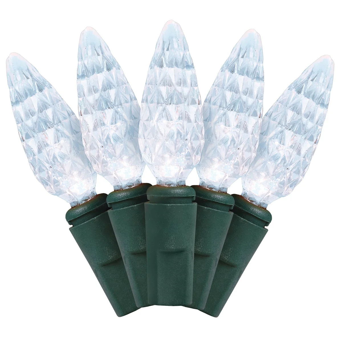 Optimized J Hofert Pure White 210-Bulb C6 LED Light Set Enhanced