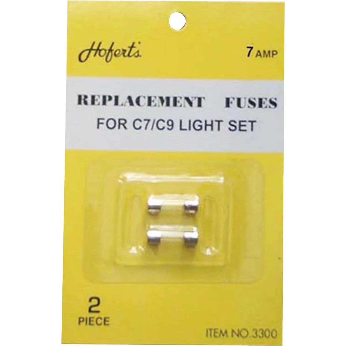 Recyclable J Hofert 7A Glass Christmas Light Set Fuses 2-Pack Fine Crafted