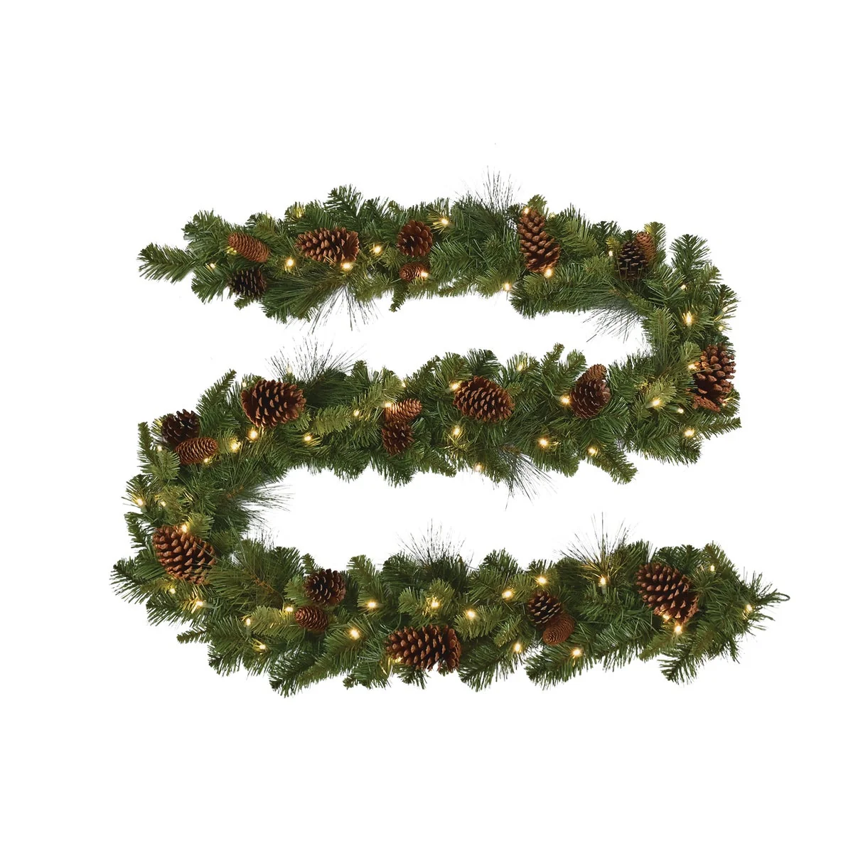 Genuine Clayton 9 Ft. Prelit LED Garland World-Class