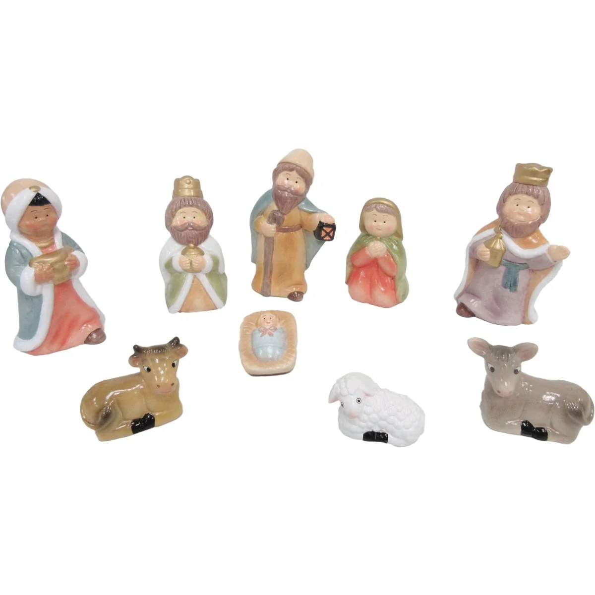 Optimized Ceramic Children's 1st Nativity Set 9-Piece Innovative