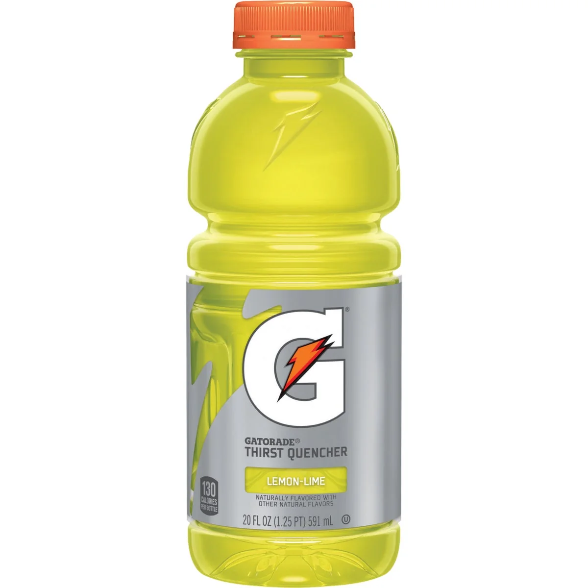 Expertly Made Gatorade 20 Oz. Lemon-Lime Wide Mouth Thirst Quencher Drink 24-Pack Powerful