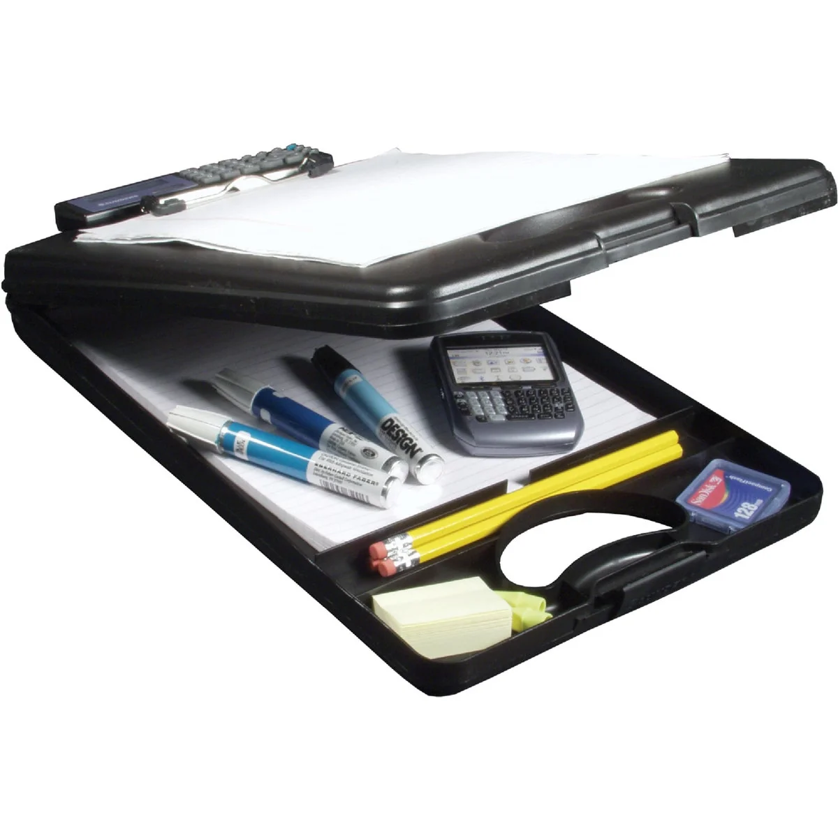 Professional Saunders DeskMate II Letter Size Polypropylene 1 2 In. Clipboard with Calculator Trendy