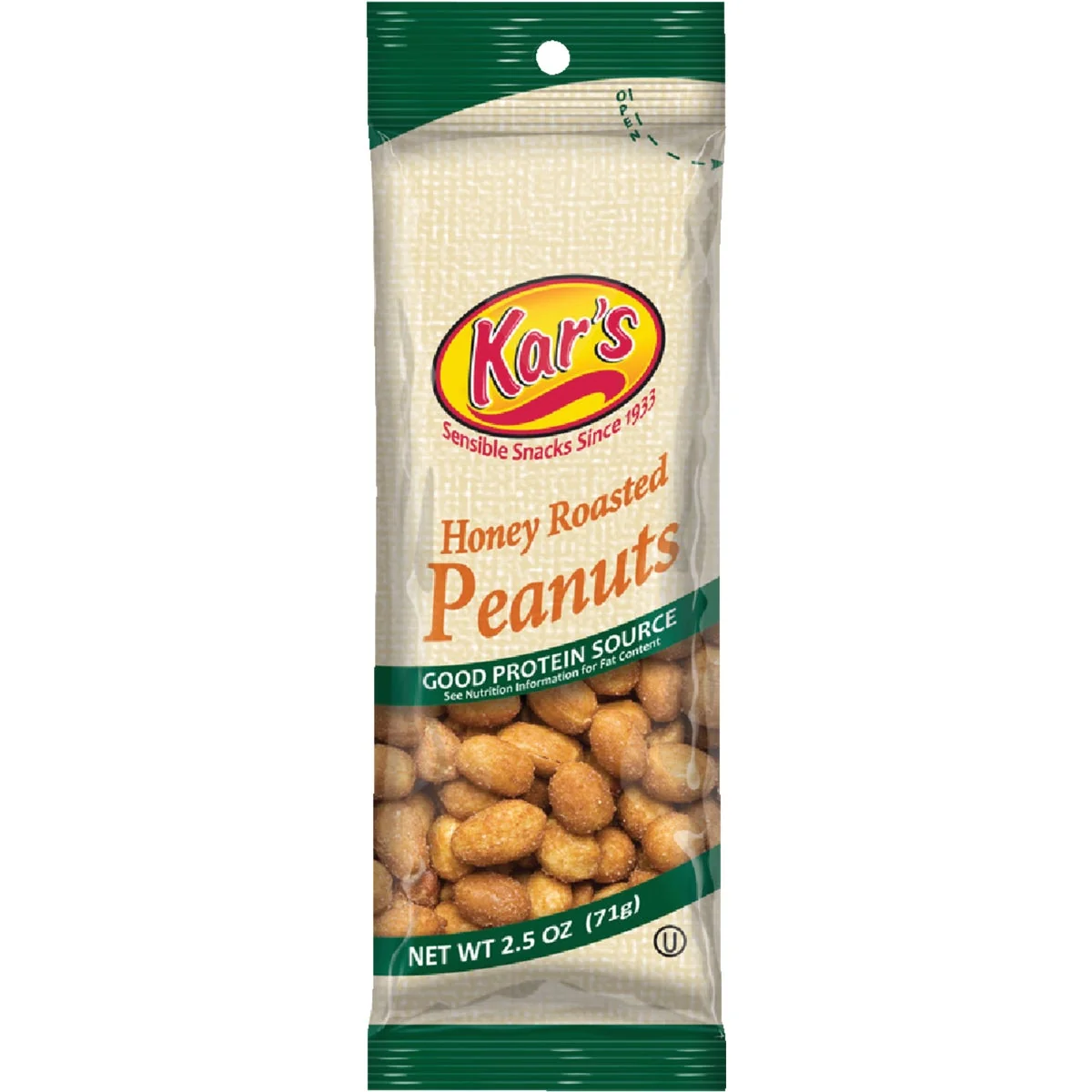 Original Kar's 2.5 Oz. Honey Roasted Peanuts Luxury
