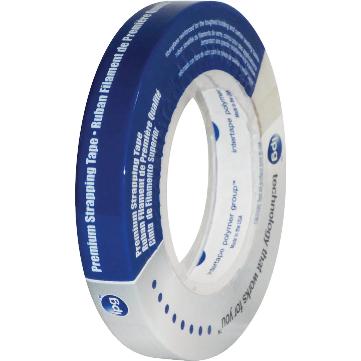 Contemporary IPG 1 In. W. x 60 Yd. L. Fiberglass Reinforced Strapping Tape High-Quality