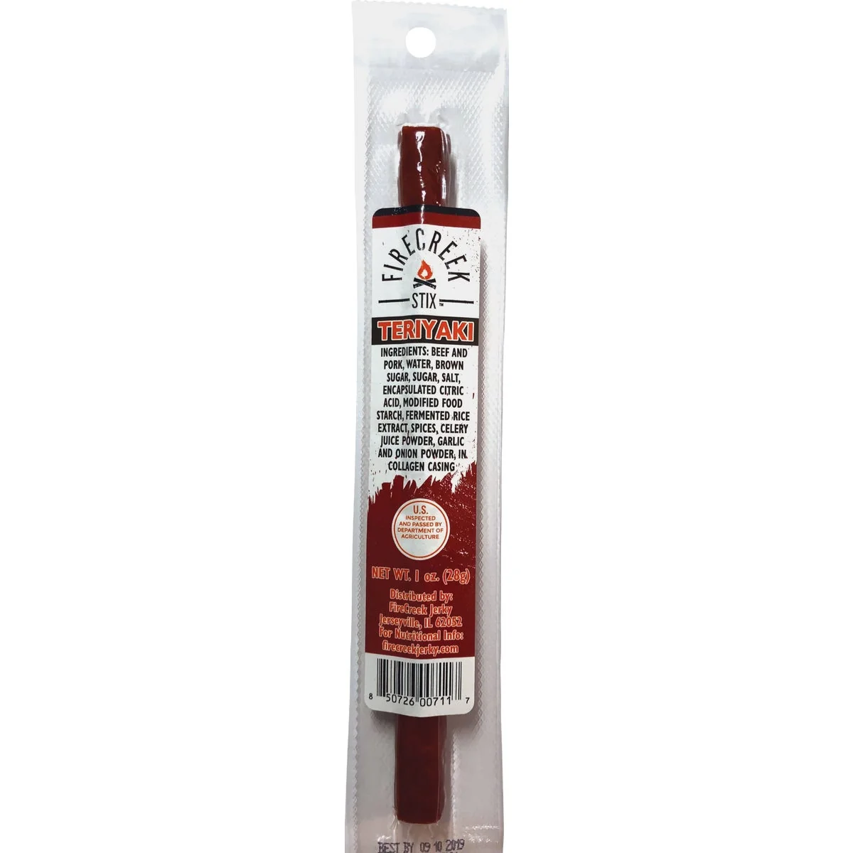 Specialty FireCreek Snacks 1 Oz. Smoked Teriyaki Beef Stix Convenient