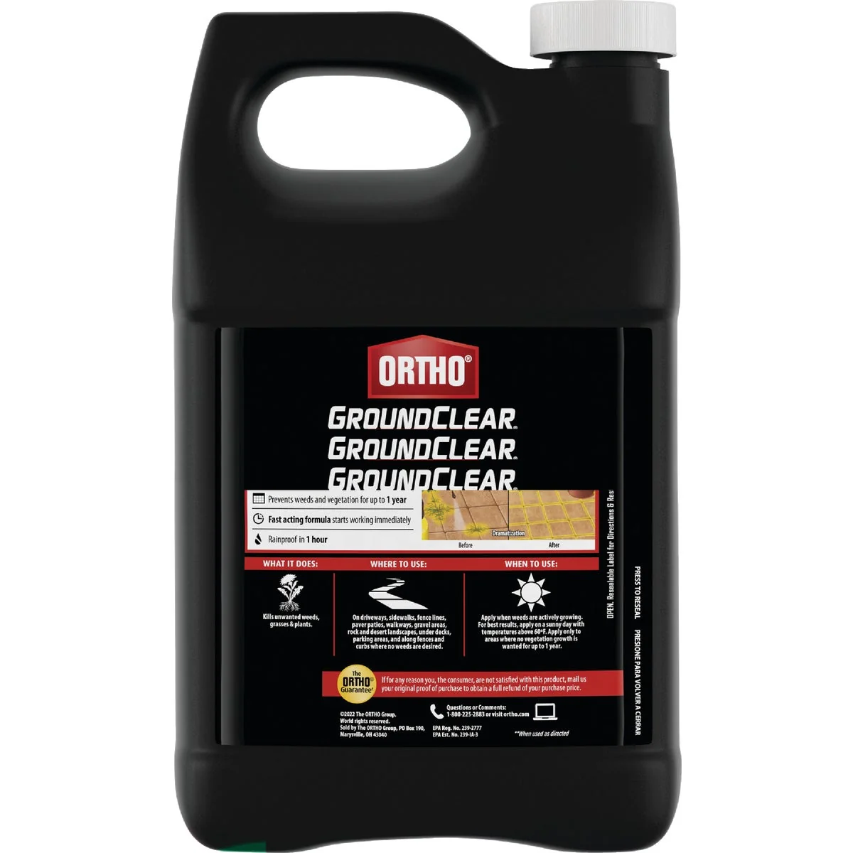 Durable Ortho GroundClear 1 Gal. Concentrate Year Long Vegetation Killer Fast