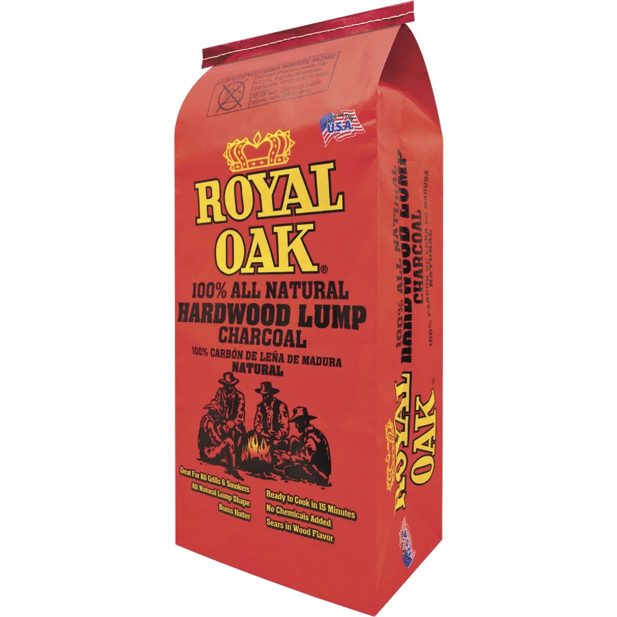 Clean Royal Oak 15.4 Lb. Natural Lump Charcoal Selected