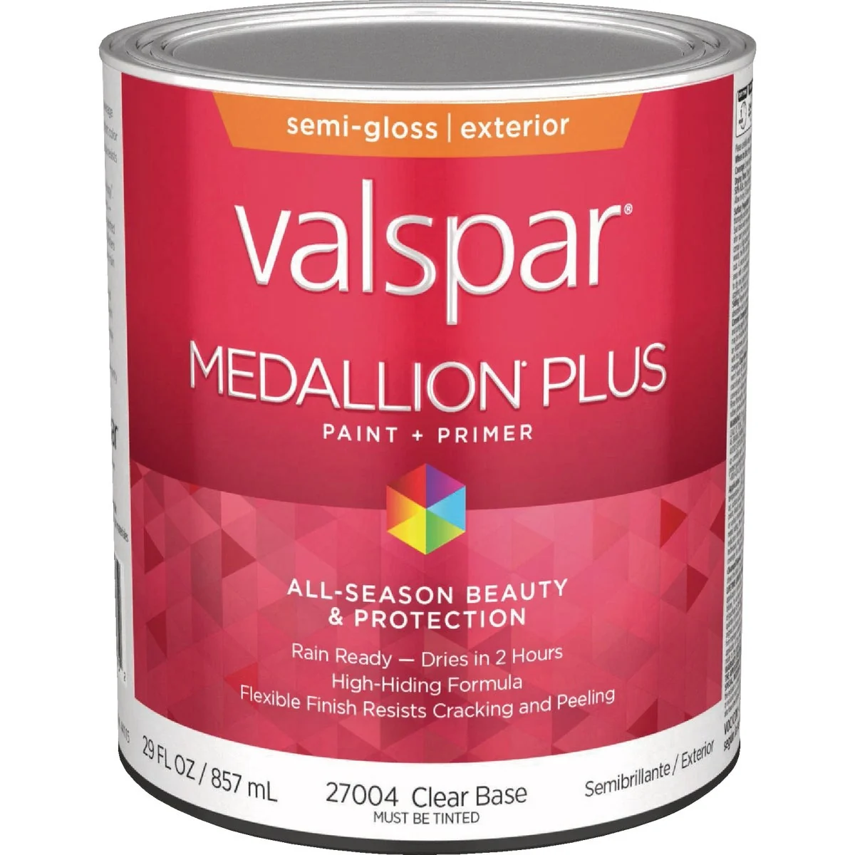 Powerful Valspar Medallion Plus Premium Paint Primer Semi-Gloss Exterior Paint Clear Base 1 Qt. Innovative