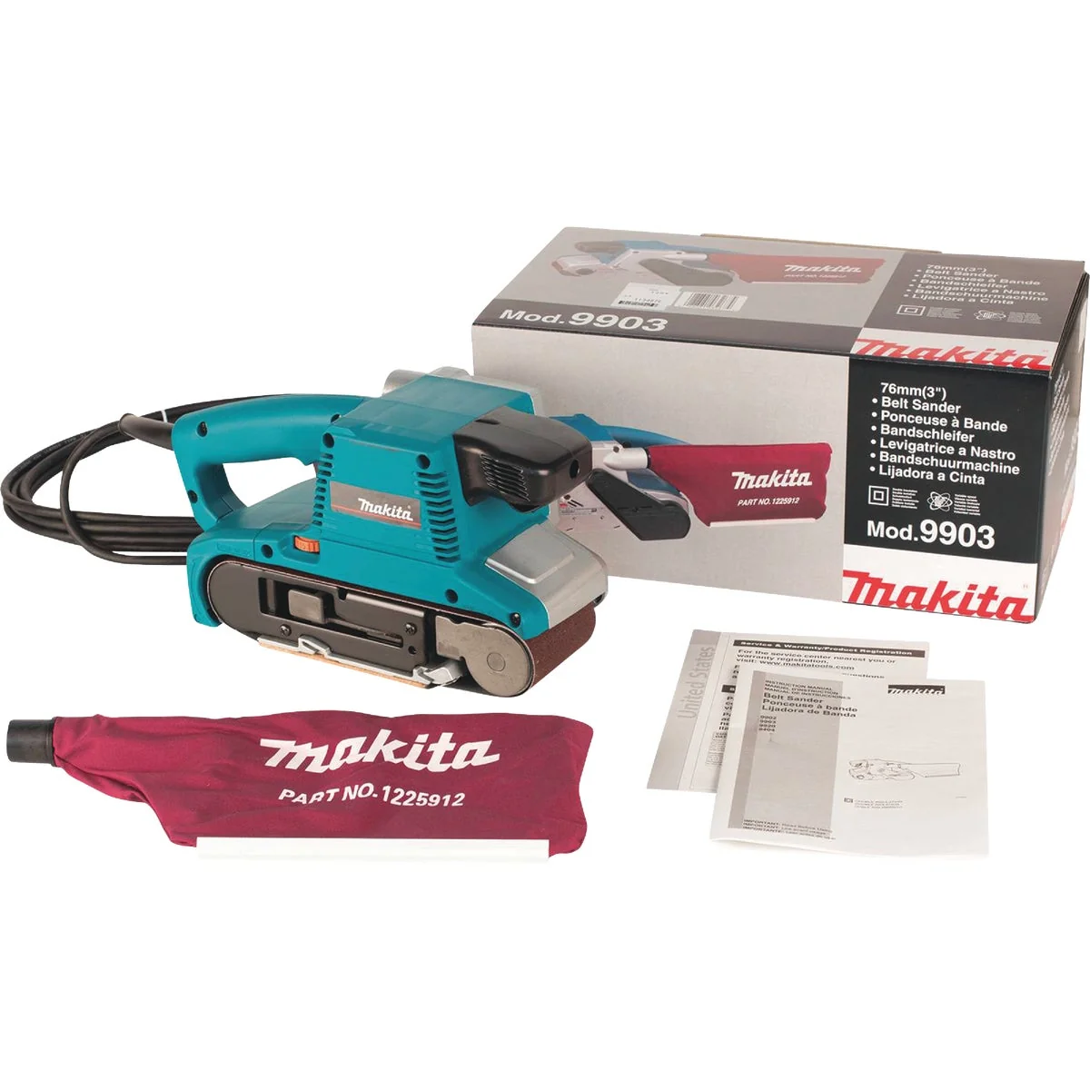 First-Class Makita 3 In. x 21 In. 8.8-Amp Belt Sander Original