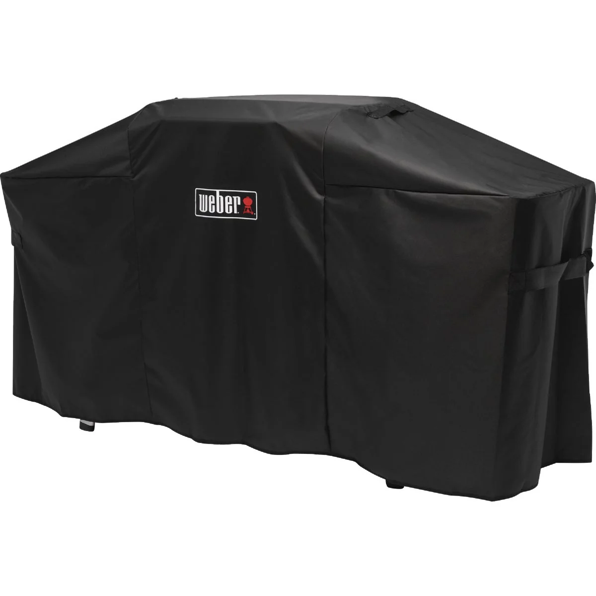 Environmentally Friendly Weber 17 In. 22 In. Polyester Black Full Griddle Cover Relaxed