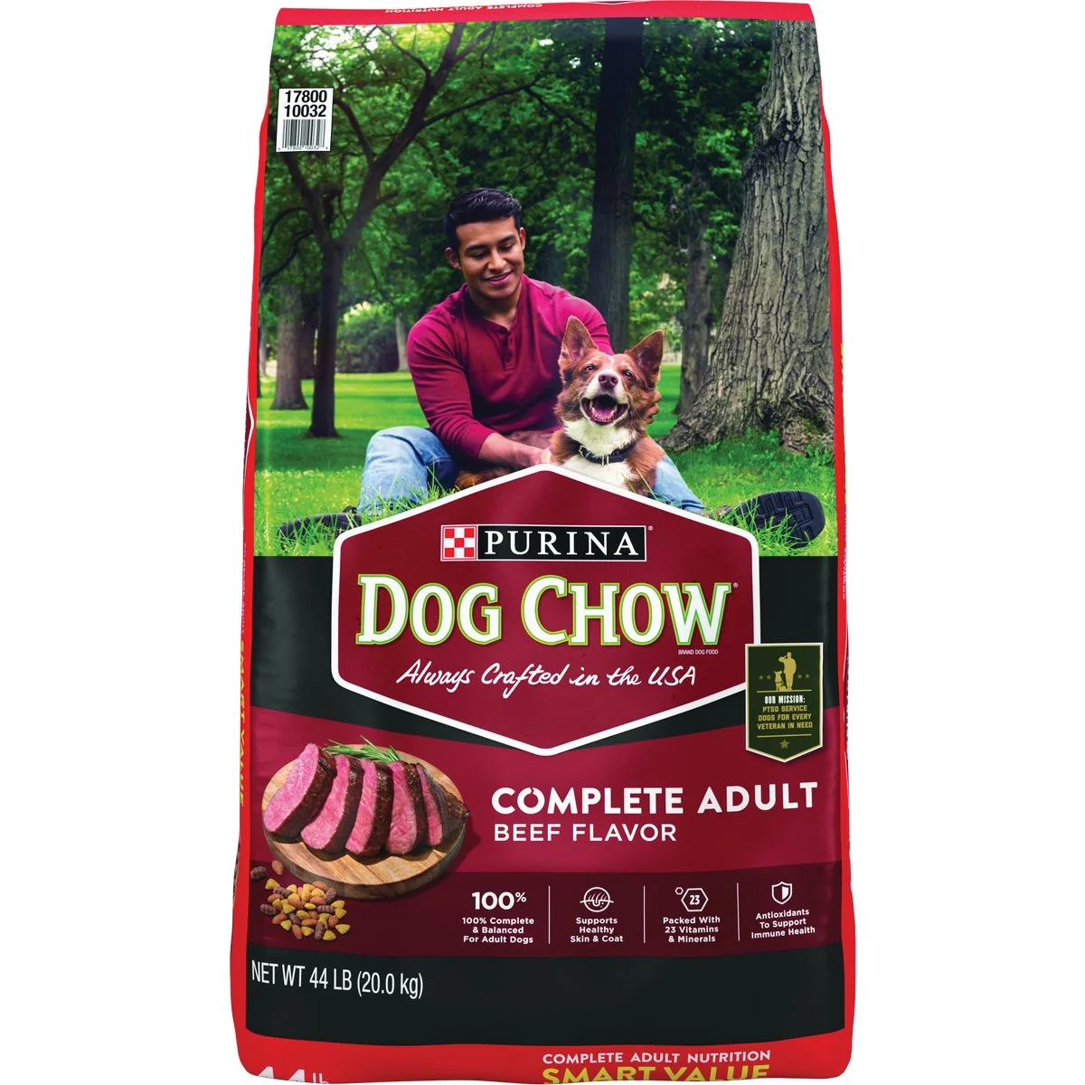 Natural Purina Dog Chow Complete 44 Lb. Beef Adult Dry Dog Food Premium Material