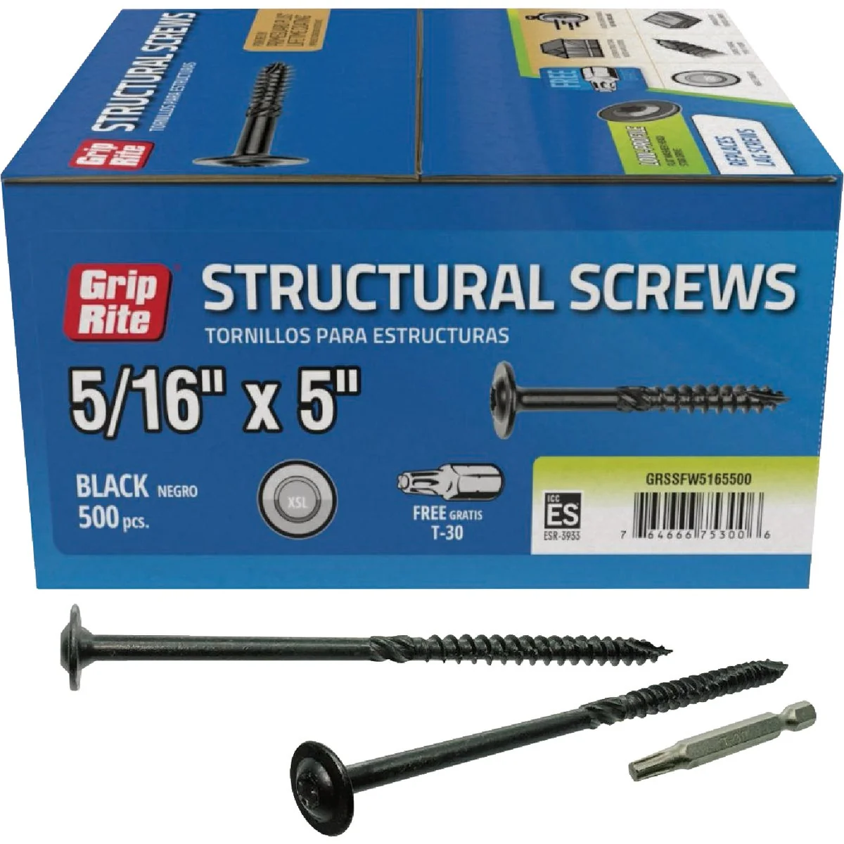 High-Performance Grip-Rite PrimeGuard Plus 5 16 In. x 5 In. Flat Washer Head Structure Screw 50-Count Specialty