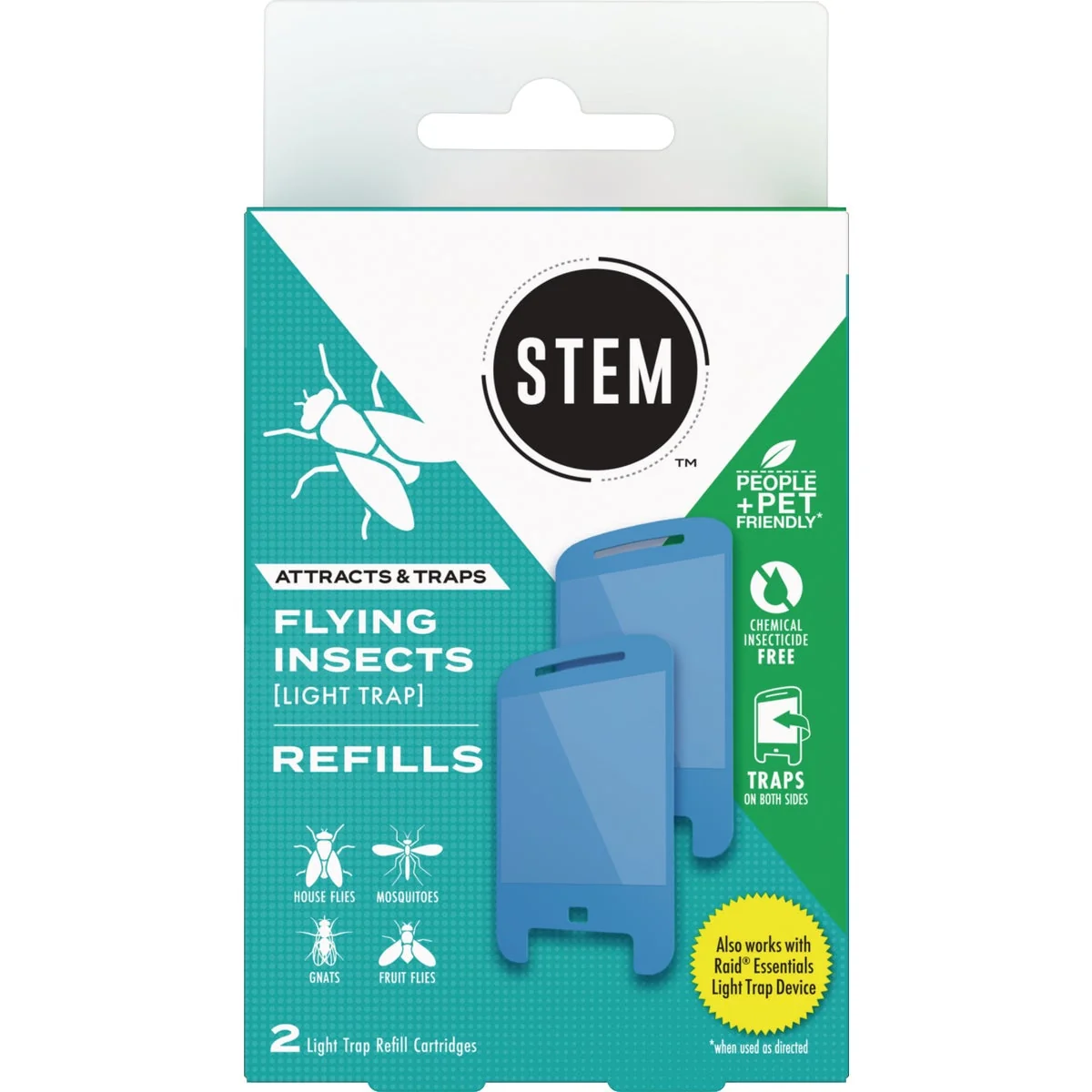 Organic Stem Flying Insects Light Trap Refill 2-Pack Contemporary