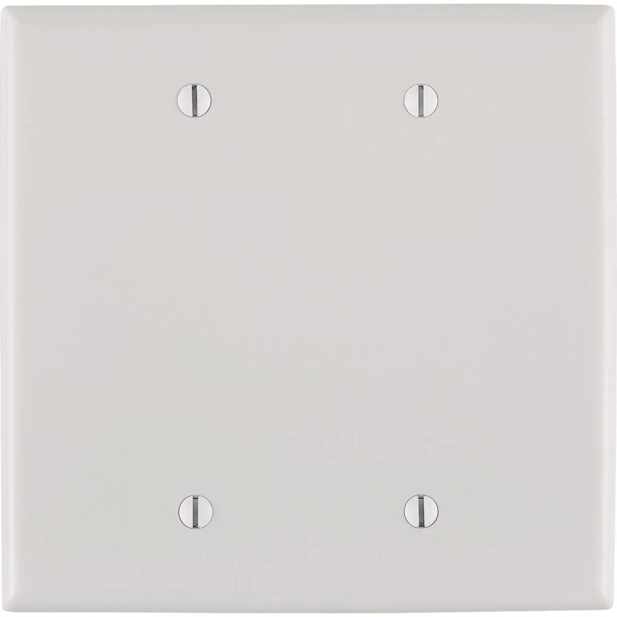 Top-Quality Leviton 2-Gang Mid-Way Thermoplastic Nylon Blank Wall Plate White Effective