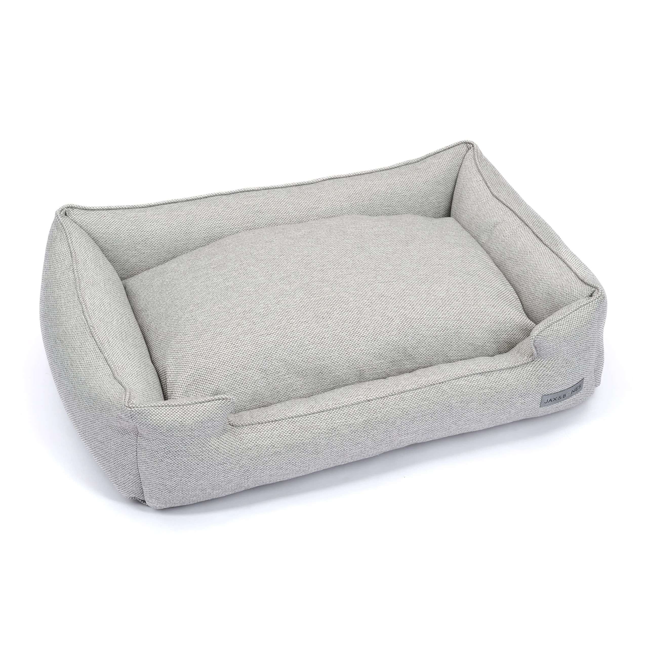 Convenient Jax Bones Dog Bed Lounge Small Grey 24x18 Inch Machine Washable Bed with Bolstered Sides Green