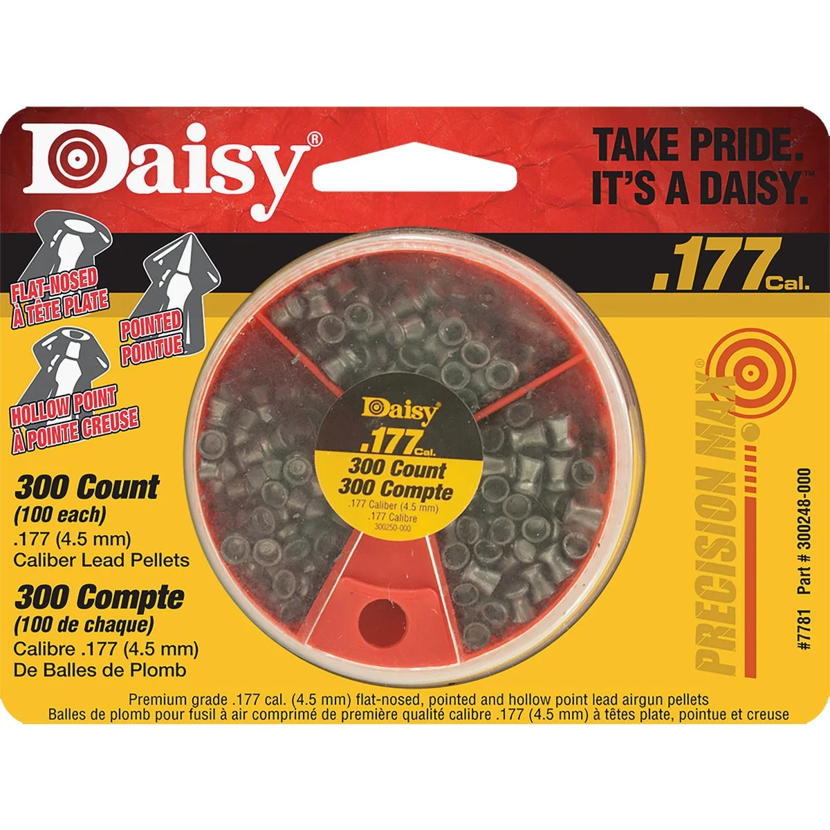 Premium Daisy Dial-A-Pellet .177 Cal. Pellet Ammunition 300-Pack Responsible