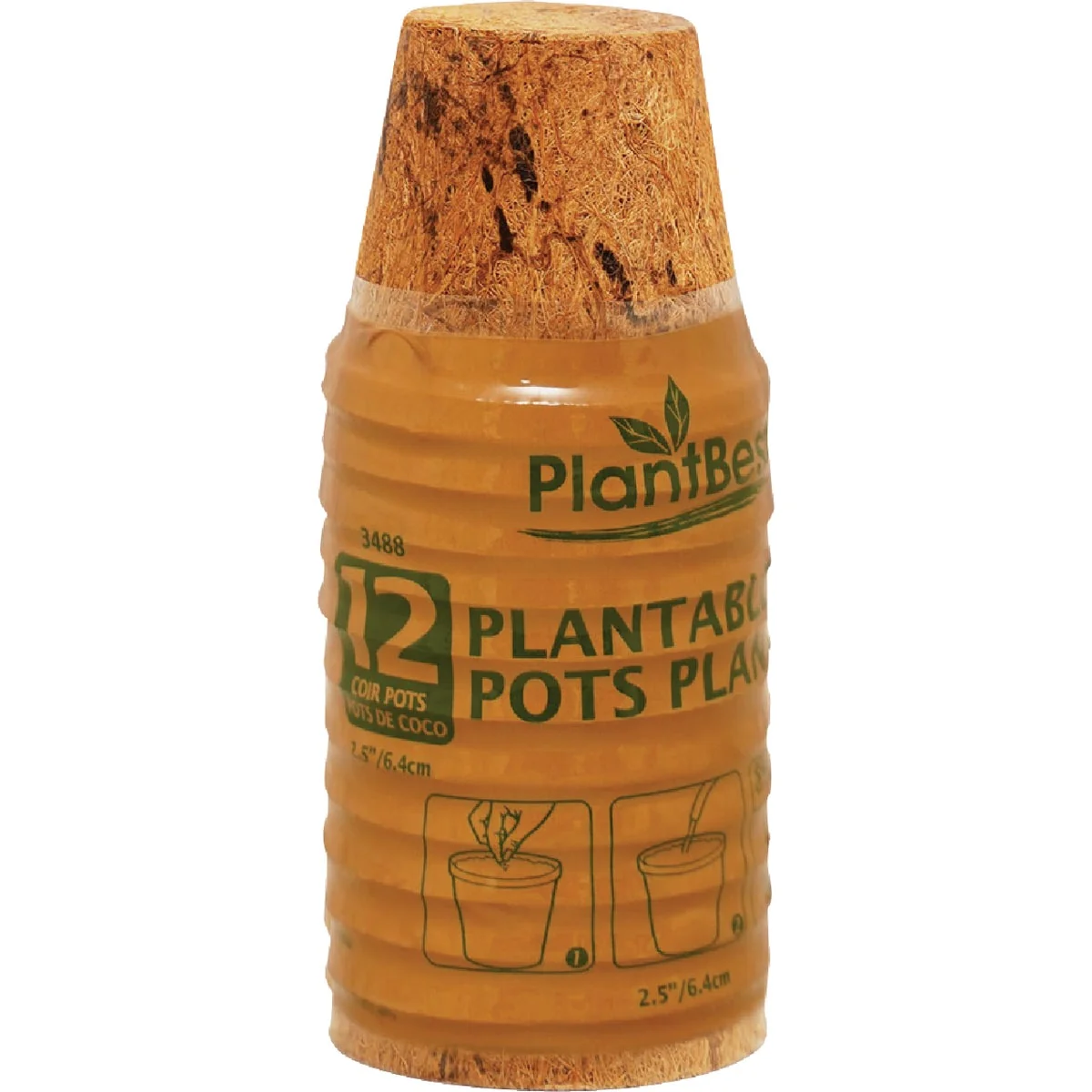 Exceptional Plant 2.5 In. Coconut Coir Plantable Pot 12-Pack Trendy