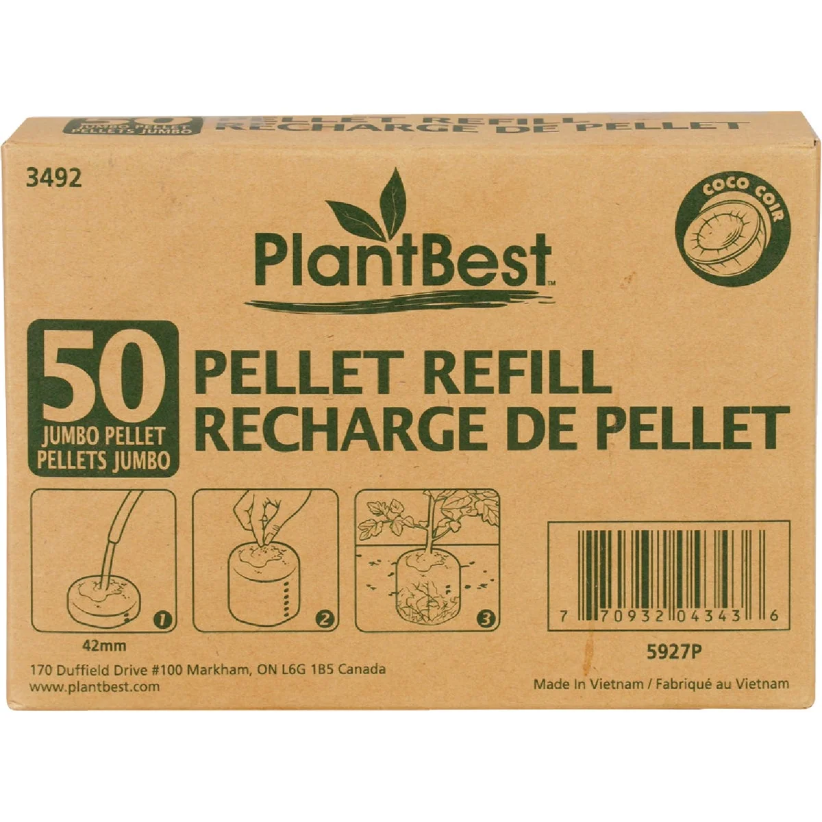 Selected Plant Jumbo Coir Pellet Refill 50-Pack Reliable