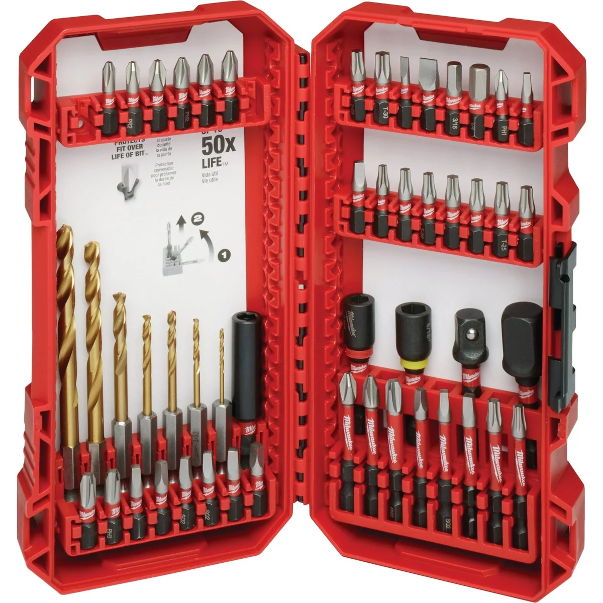 Environmentally Friendly Milwaukee SHOCKWAVE Impact Duty Drill Drive Set 50-Piece Official