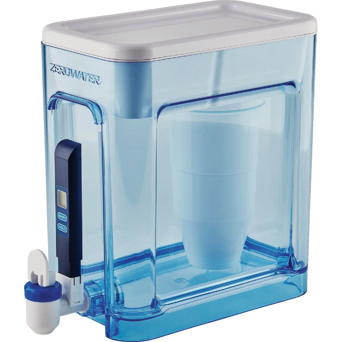 Green Zero Water 22-Cup Ready Water Filtration Dispenser Blue Elegant