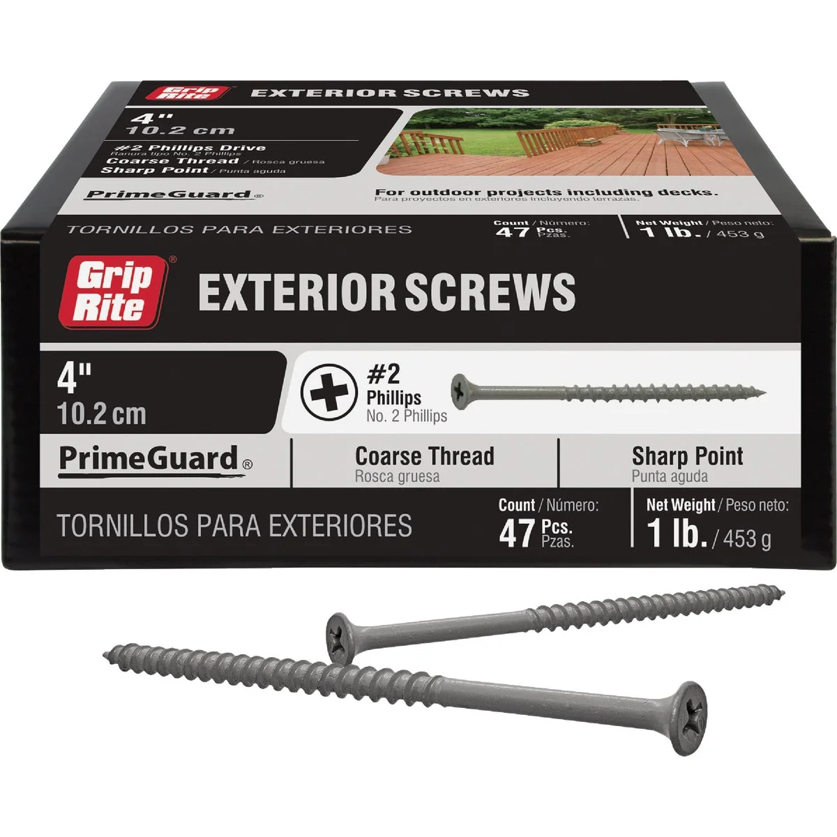 Detailed Grip-Rite PrimeGuard Ten 4 In. Exterior Screw 1 Lb. Trusted