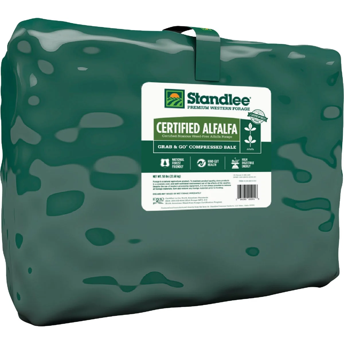 Environmentally Friendly Standlee Premium Western Forage 50 Lb. Alfalfa Grab Go Compressed Bale Stylish