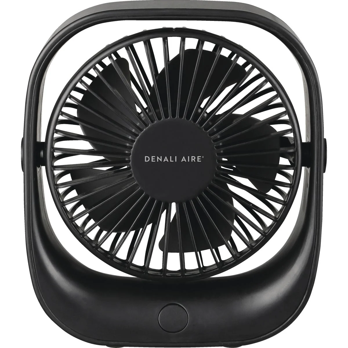 Pure Denali Aire 5 In. 3-Speed Black Rechargeable USB Table Fan World-Class