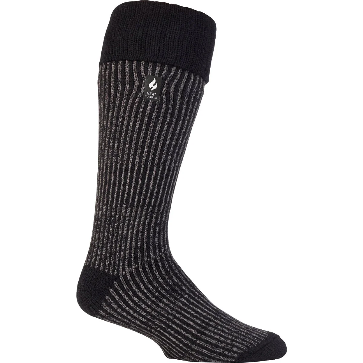 Efficient Heat Holders Chris Men's 7 to 12 Black Boot Sock Long-Lasting