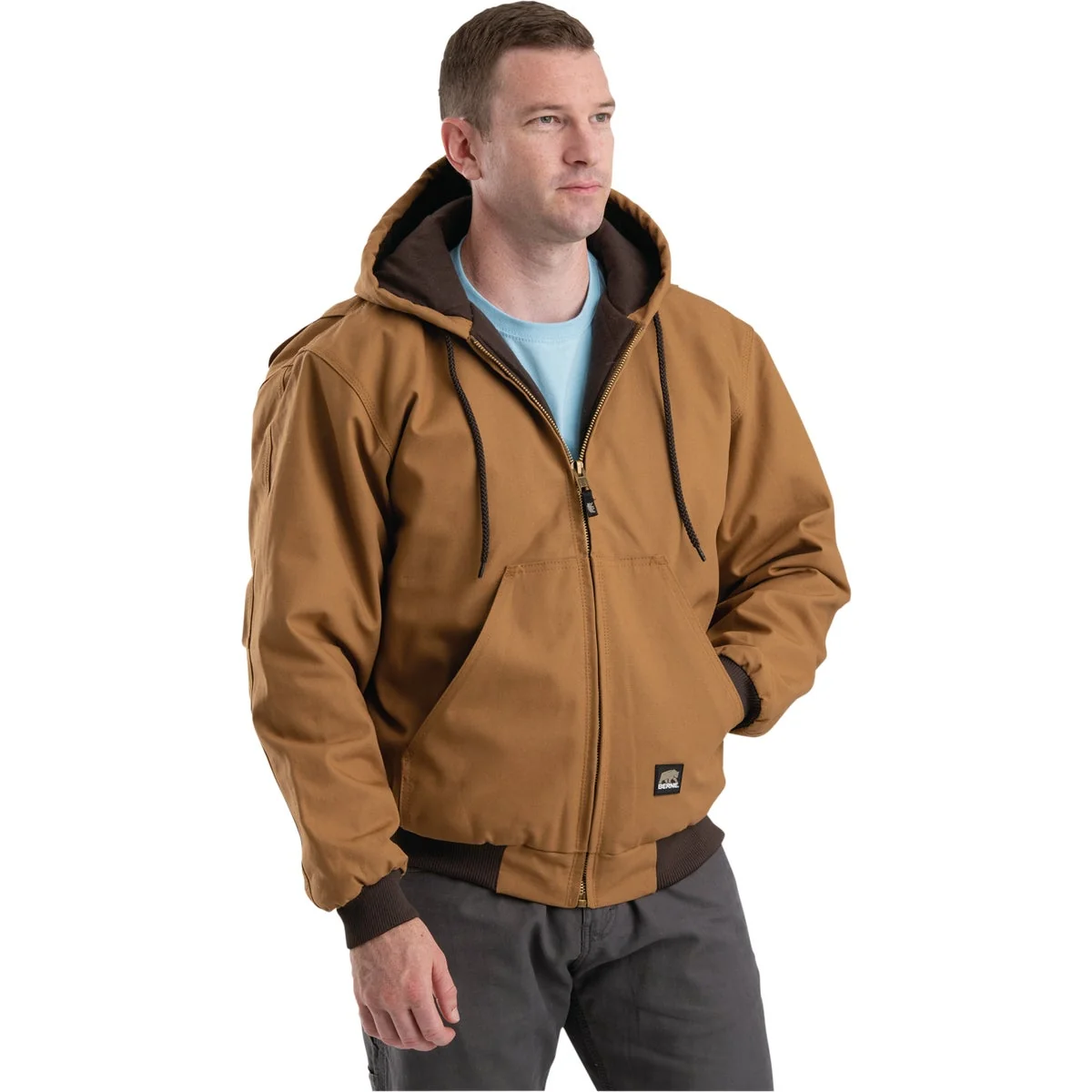 Next-Generation Berne Heritage Men's XL Brown Duck Hooded Jacket Official