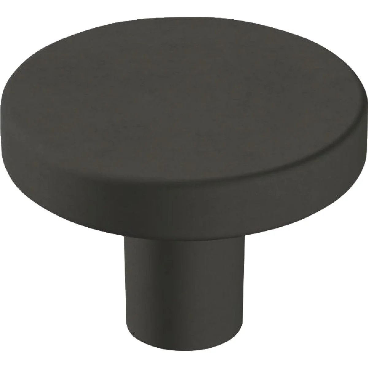 Exclusive Amerock Versa 1.375 In. Dia. Round Matte Black Cabinet Knob Dependable