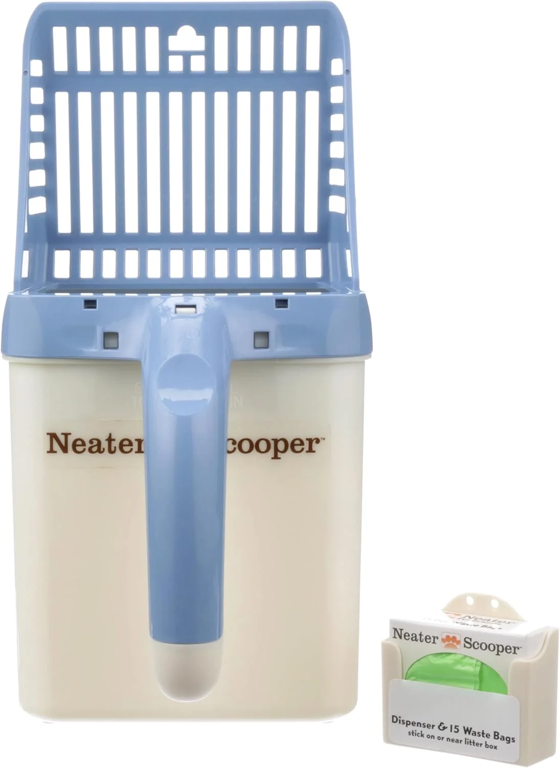Selected Neater Pet Brands Neater Scooper Standard Cat Litter Scoop 15 Refill Bags – Mess- Cat Litter Scooper with Bag Spill-Proof Kitty Box Sifter Bin Doubles as Scoop Holder For Single-Cat Households Pure